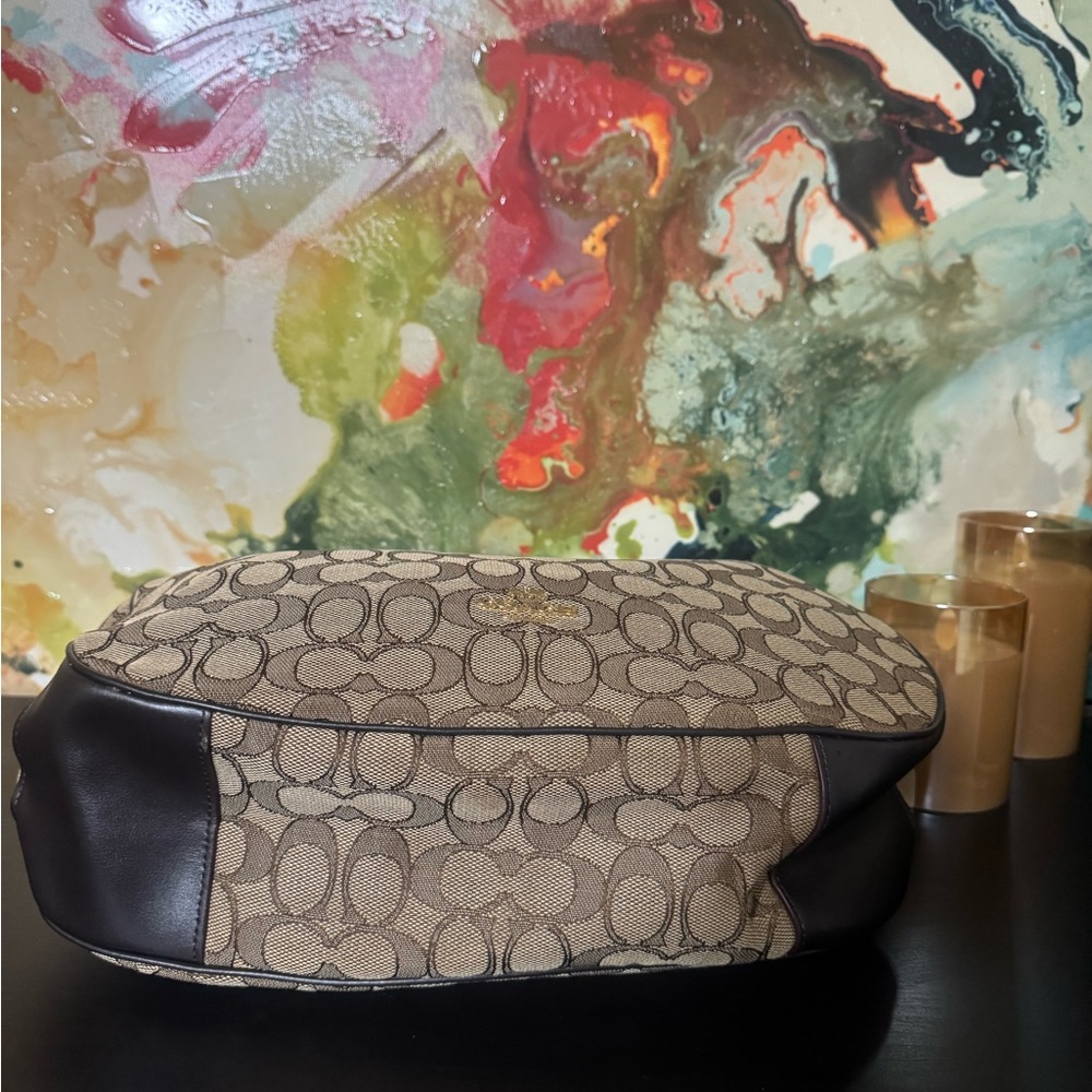 Coach Tan and Brown Hobo Bag - Picture 5 of 13
